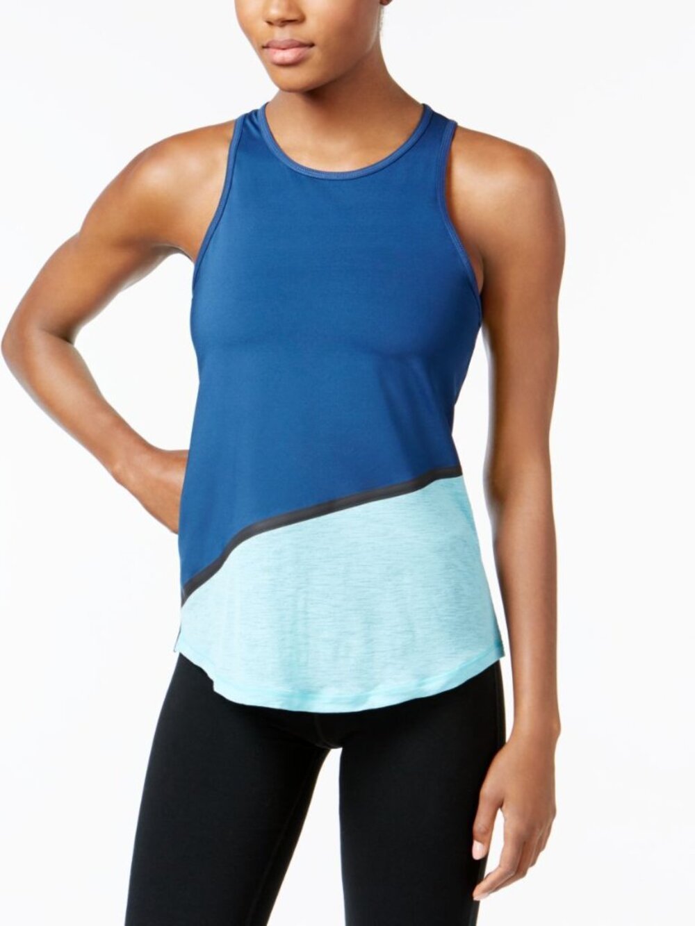 Ideology Womens Colorblocked Tank Top